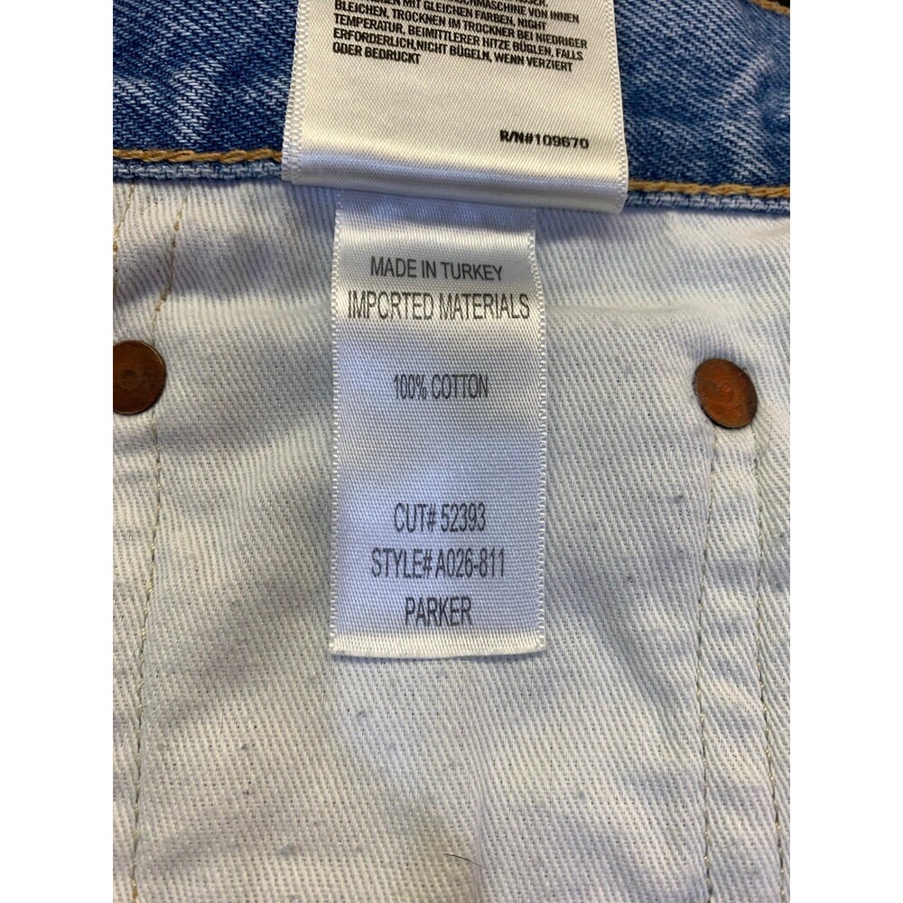Agolde Parker Distressed Button Fly Raw Hem Swapmeet Wash Shorts Size 29 EUC - Picture 6 of 11